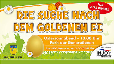 Die Suche nach dem Goldenen Ei am Ostersonnabend im Park der Generationen.