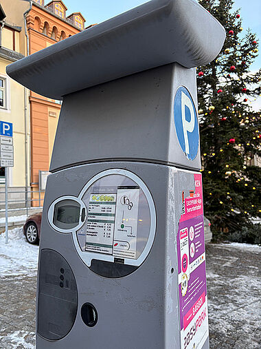 Parkscheinautomaten wieder in Betrieb. Parkscheinautomaten wieder in Betrieb.