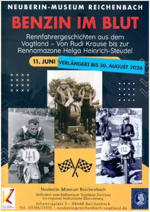 Aktualisiertes Plakat des Sonderausstellung 'Benzin im Blut' Plakat der aktuellen Sonderausstellung Benzin im Blut