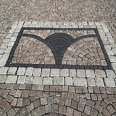 Plauisches Tor Markierung des Plauischen Tors