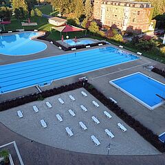 Freibad Reichenbach Luftbild Freibad Reichenbach