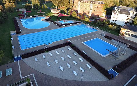 Luftbild Freibad Reichenbach