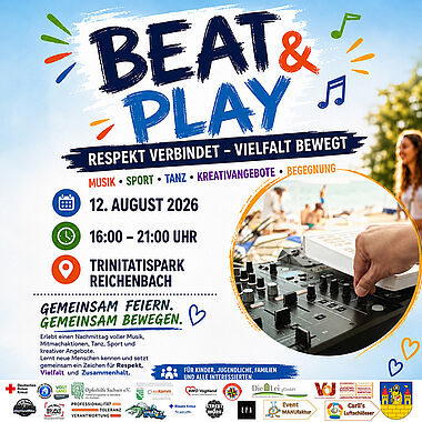 Beat und Play am 12. August im Trinitatispark Beat und Play am 12. August im Trinitatispark