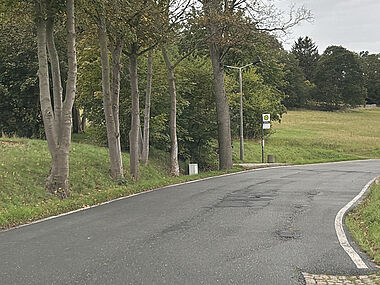 Baubereich Rotschauer Weg, aktueller Zustand Baubereich Rotschauer Weg, aktueller Zustand