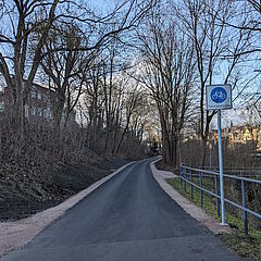 fertiggestellte Fahrradstraße Ende 2024