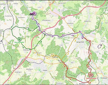 Karte Routen Radlertag