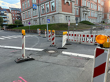 Kreuzung Karolinenstraße/Friedrich-Engels-Platz