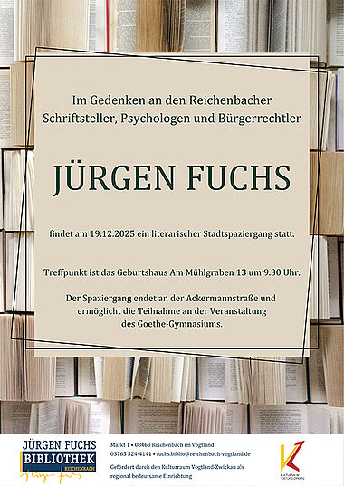Plakat Stadtspaziergang Gedenken an Jürgen Fuchs Plakat Stadtspaziergang Gedenken an Jürgen Fuchs