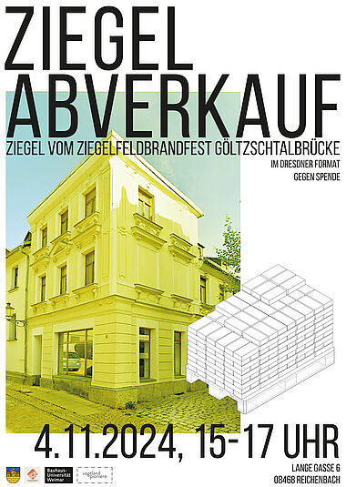 Plakat Ziegelabverkauf der Ziegel vom Ziegelbrennfest
