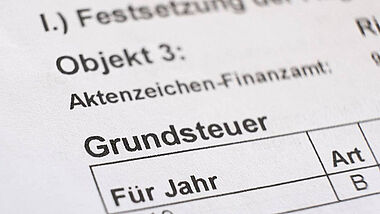 Beispielfoto Grundsteuerbescheid