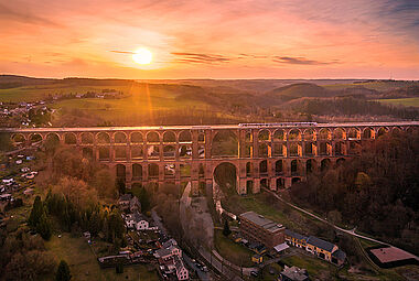Blick auf die Göltzschtalbrücke