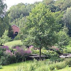 Blick zum Wasserwerk im Raumbachtal